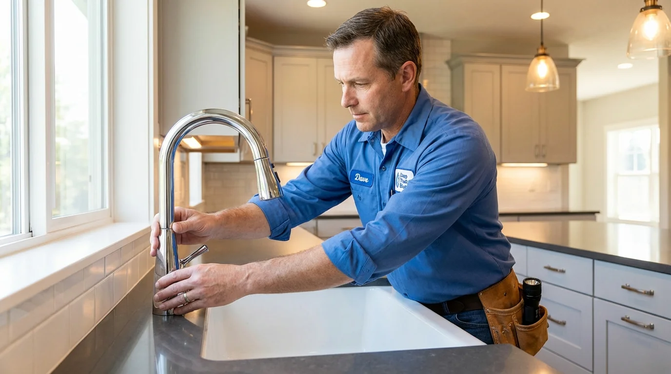 Kitchen faucet installation by Johns Plumbing LLC in Ottawa