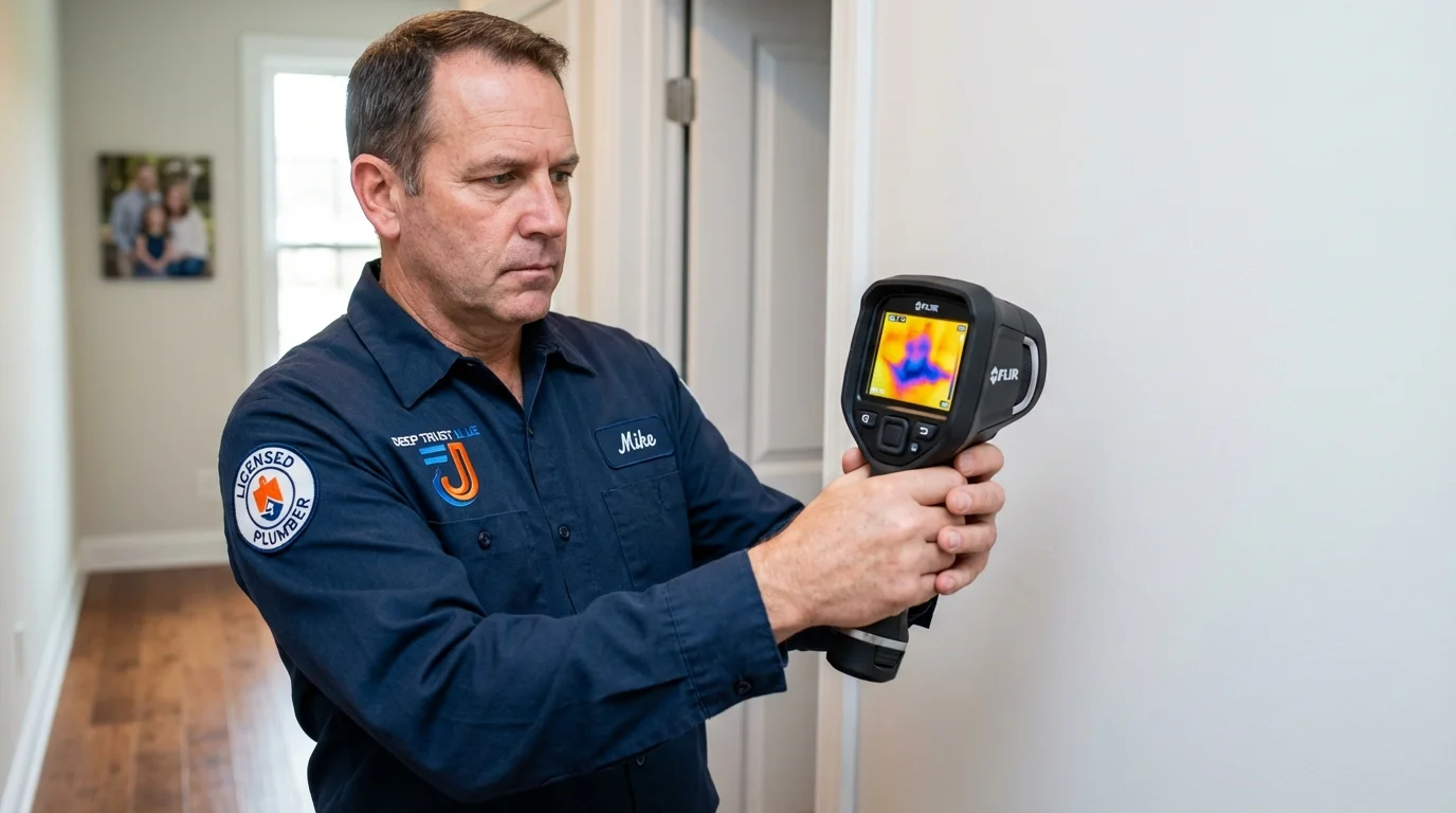 Thermal imaging leak detection by Johns Plumbing LLC in Ottawa